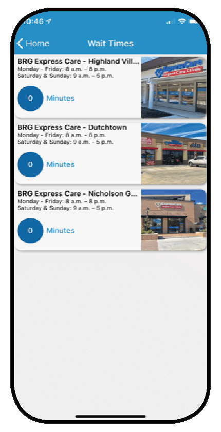BRG mobile app preview