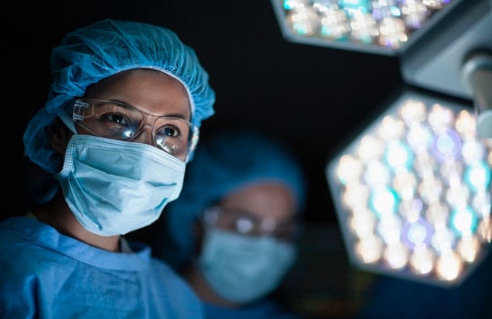 Surgeon in operating room