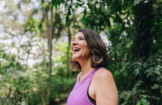 Happy, smiling woman