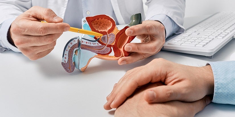 Doctor talking about prostate cancer