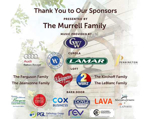 Raise the Barn 2026 Sponsors