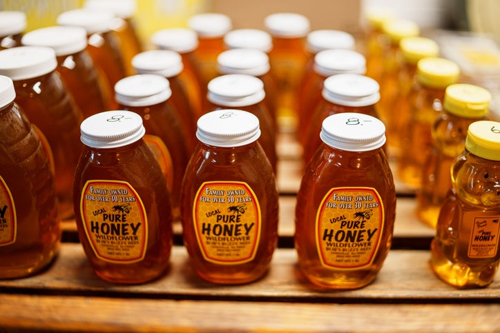 jars of local honey