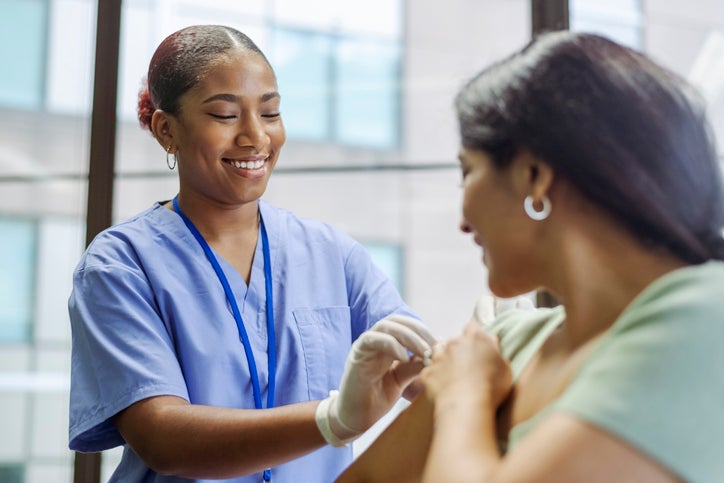 Nurse with patient 
