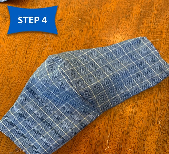 step four sewing a mask