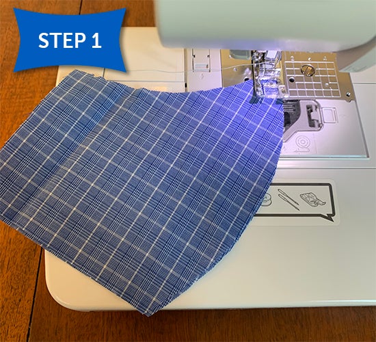 step one sewing a mask