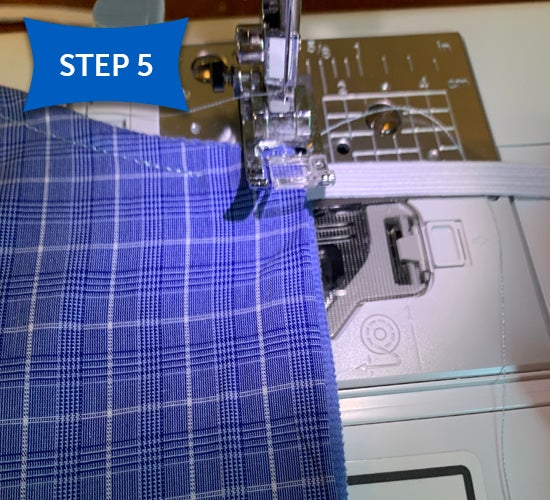 step five sewing a mask